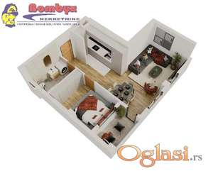 Jednoiposoban stan 45m u izgradnji Salajka TOP lokacija